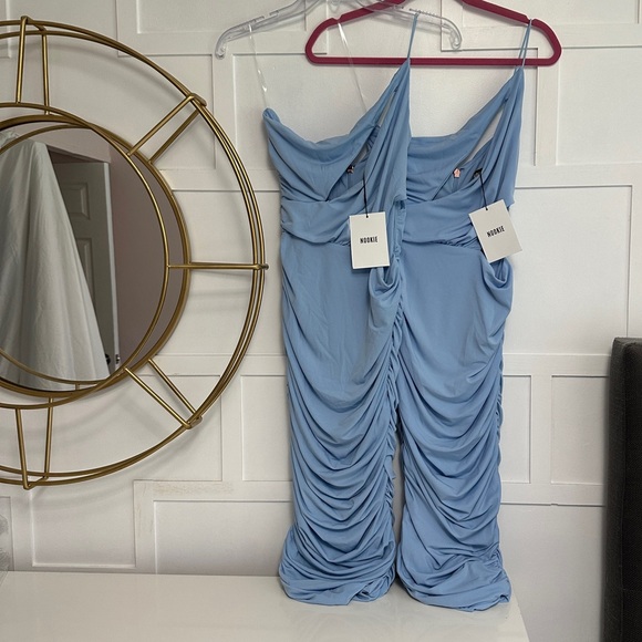 NWT Nookie Envy Midi Dress Blue sizes Medium & Large - Picture 4 of 9